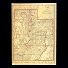 Utah Map Bamberger Electric Railway Orem Line Interurban Vintage 1920s Original