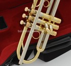 Professional Brass Lacquered Trumpet Monel Piston Brand New Free Shipping