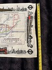Vintage 70   s London Underground Railway Trains System Linen Decor Tea Towel 27   