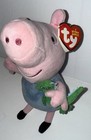 Ty Beanie Baby George Peppa Pink Pig 6    Stuffed Animal Plush Toy Nwt   Dinosaur