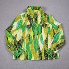 Vintage Berek Jacket Women Large 90s Geometric Stretch Designer All Over Print