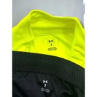 Under Armour Neon Yellow Quarter Zip Pullover And Black Pants Tracksuit Set Kids