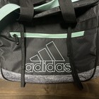 Adidas Defender Iv Gym Duffel Bag Black mint Green Small 20x11x11 5 Travel