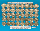 Full Date Buffalo Nickels Roll Lot Of 40 Coins Dated From 1926 To 1937    678n