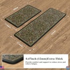 Collive Spring Green Floral Anti-fatigue Kitchen Mats - Set Of 2  Non-slip 