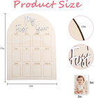 My First Year Photo Frame Board For Baby Birthday 12 Month Picture Display