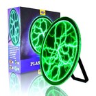12 Inch Plasma Disc  Plasma Ball Lamp   plasma Globe electrostorm Green