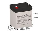 Apc Rbc43 Battery Set Of 8 X 12v 5 5ah  replacement  Batteries By Sigmastek