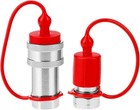 2 Pack 3 8    Npt Hydraulic Quick Connect Couplers 4000 Psi 3 8 Body Steel Set Iso