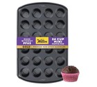 Nonstick Muffin Pan 24 Cup Alloy Steel Mini Cupcake Maker Oven Safe Dishwasher