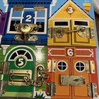 Melissa   Doug Latches Wooden Activity Board Didactic Toy