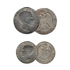 Set Of 2 Yugoslavia Silver Coins Honoring King Peter Ii         