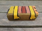 Vintage 1960s Mcm Knitted Cat Brick Doorstop Decor Heavy Folkart Handmade Ooak 