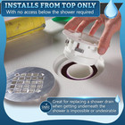 Shower Drain Replacement Installs From Top Only Chrome Fit Standard 2  Abs New