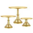 3 Pcs Cake Stand Dessert Display Plate Decorating Metal Holder For Wedding Event