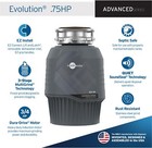 Insinkerator Evolution 0 75hp 3 4 Hp  Advanced Series Ez Connect Continuous