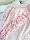 Pink 1940 s Large Scale Shabby Fabric Repurposed Vintage French Bedcover Pink R