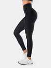 Fanka Body Sculpt Resistance Leggings Reversible Wear With Pockets Black Small