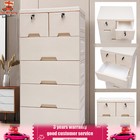 6 Drawers Dresser Tall Chest Of Drawer Wood Storage Organizer Closet For Bedroom