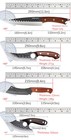 Kitchen Knife Utility Cleaver Chef  Stainless Steel Knives Forged Boning Knife