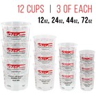 Ultimate Paint Mixing Cup Kit  12 Graduated Cups  Sticks  Strainers  Mixer Blade