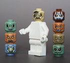 Lego Lord Of The Rings   Hobbit Orc Uruk Hai Minifigure Heads X8 Custom Printed 