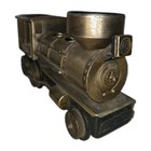 Vintage Iron Horse Train Decanter Shot Glass Set Music Box Liquor Bar Display