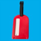 2x Red Durable Luggage Name Tags  Adjustable Straps  For Travelling   Holidays