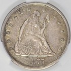1875-s Twenty Cent Piece Cacg Xf45 Cac Attractive Original Type Coin