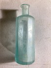 Mid-19th C  Antique 12 Sided Pontil Scar Glass Cure Medicine Bottle - Iridescent