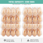 100 Packs Egg Cartons Cheap Bulk   plastic For 12 Eggs  Clear Egg Cartons 3   4 Gr