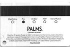 Palms Casino - Las Vegas  Nv - 17th Issue Slot Card  c 2014 - W photo   Sticker