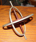 Vintage Gyroscope Metal Spinning Top Toy 3   3 4 