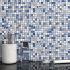  Peel And Stick Backsplash Tile Stickers  Kitchen Bathroom Wall 5sheets Blue