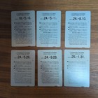 Disney Resort Line Pass Set Of 6 Used One-day Tickets   Design