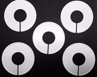 Qty 20 New White Blank Cothing Rack Size Dividers  Free Sale Ring Divider
