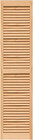 Shl63 Exterior Solid Wood Louvered Window Shutters  15  X 63   Unfinished Pine