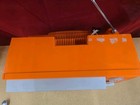 Vintage Zenith E1335-1 13-inch Orange Portable Black   White Tv  1970s Works