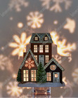 Holiday Village Bath   Body Works Projector Nightlight Wallflowers Plug - New