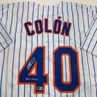 Autographed signed Bartolo Colon Big Sexy Insc New York Jersey Beckett Coa
