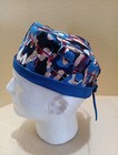 Bike Racing Men s Skull chemo Surgical Scrub Hat cap Handmade