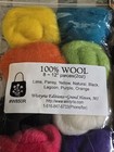  New Wistyria Editions Wool Roving Needle Felting Spinning Bright Colors 2 Packs
