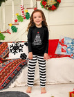 Matching Family Pajamas Set Striped Christmas Pajamas Sleepwear Dad Mom Pjs
