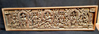 Vintage Old Indian Carved Wooden Wall Hanging Panel Dancing Shiva Figurine Rare