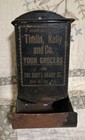 Antique Timlin Grocer Dubois Pa Advertising Old Store Litho Tin Match Safe 