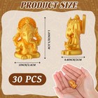 Indian Return Gifts For Pooja Gold Resin Small Elephants Statues Bulk Ganesha   