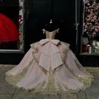 Satin Bow For Quinceanera Dress Detachable Bow Sweet 16 Pink Dress Accessories