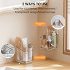 Toothbrush Holder   toothbrush And Toothpaste Holder For Bathroom 5 Slots Tooth   