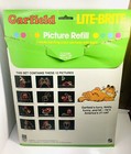 Lite-brite Garfield Guide Sheets Picture Refill Vintage 1978 Rare Hasbro 5480