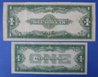  set Of 2   1 1923 Last Large Sc Note And  1 1928 First Small Sc Note   Free S h
